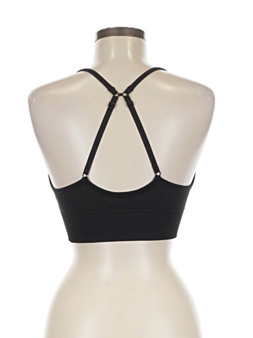 lululemon Black sweetheart, neckline Seamless Bra & free tote - Picture 3 of 9